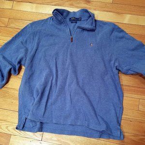 Polo ZIp Up Long Sleeve Shirt